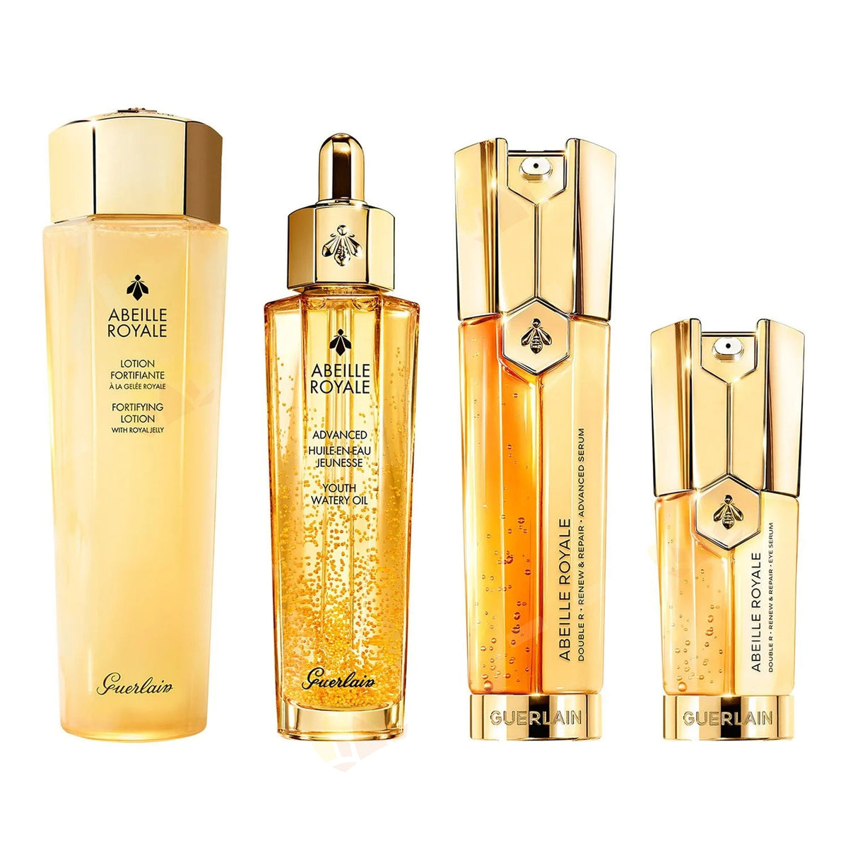 Guerlain 嬌蘭 帝皇蜂護膚四件套(蜂茲水150ml+復原蜜50ml+雙管精華50ml+復原眼霜15ml)