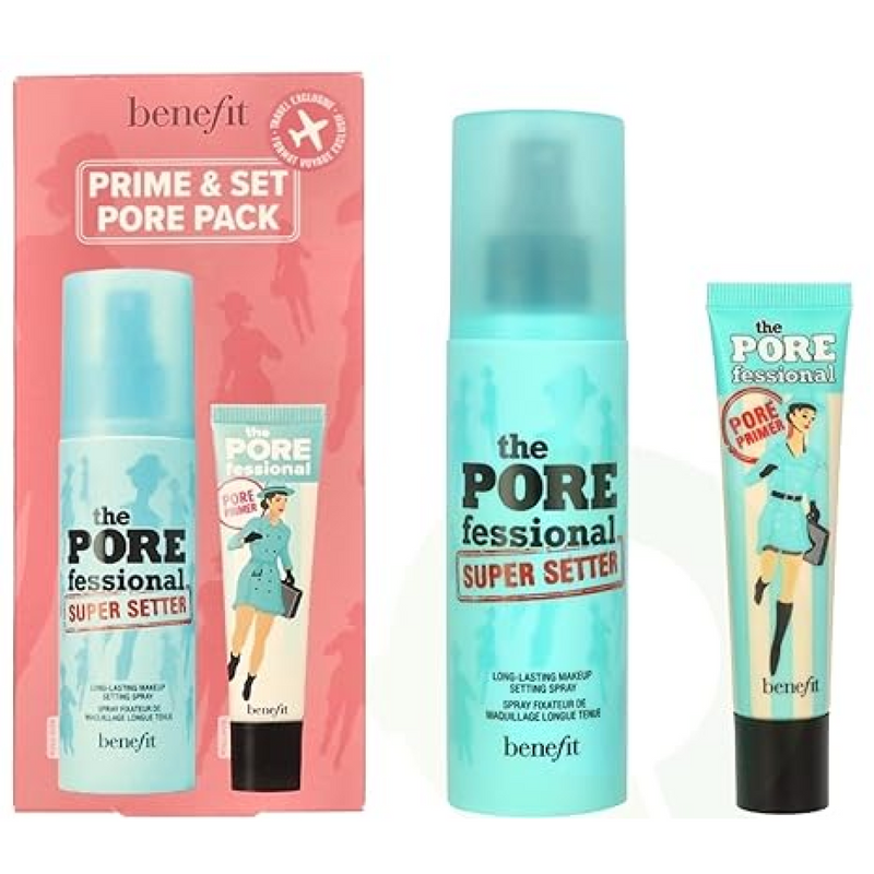 Benefit 貝玲妃 POREfessional Prime & Set 毛孔套裝(妝前乳22ml+定妝噴霧120ml)
