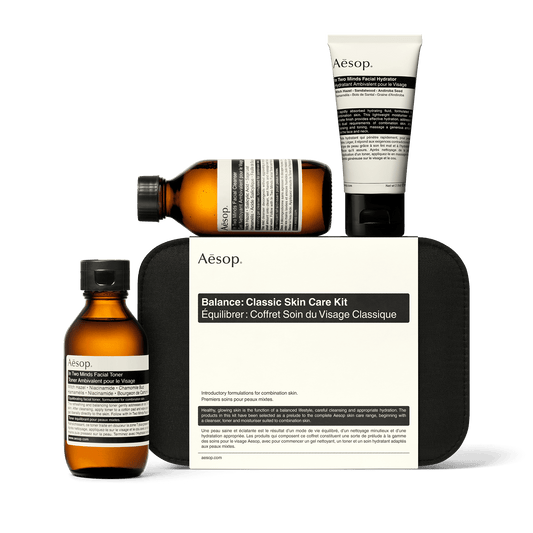 AESOP 伊索 淨透平衡護膚三件套（混合性肌膚潔面露100ml+混合性肌膚保濕精華乳60ml+純淨