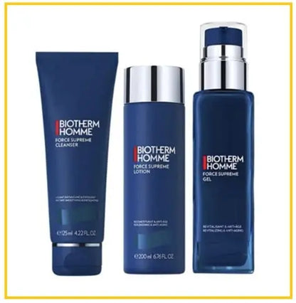 Biotherm Homme 碧歐泉 男士御尊藍鑽三件套（潔面125ml+水200ml+乳100ml）