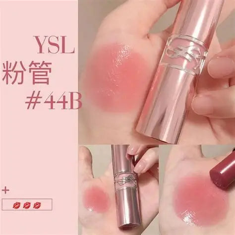 YSL 聖羅蘭 粉銀圓管口紅