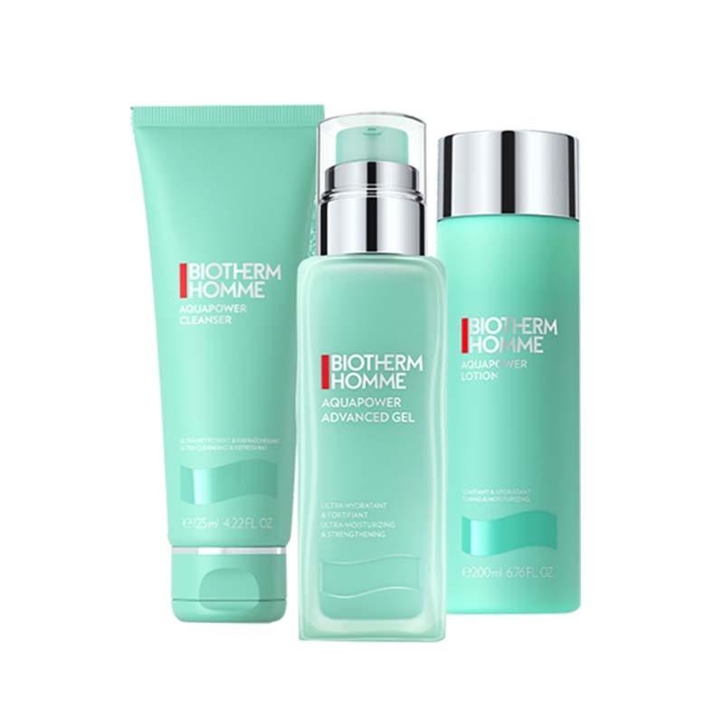 Biotherm Homme 碧歐泉 男士水動力補水保濕三件套（水動力水200ml+水動力乳100ml+水動力潔面125ml）