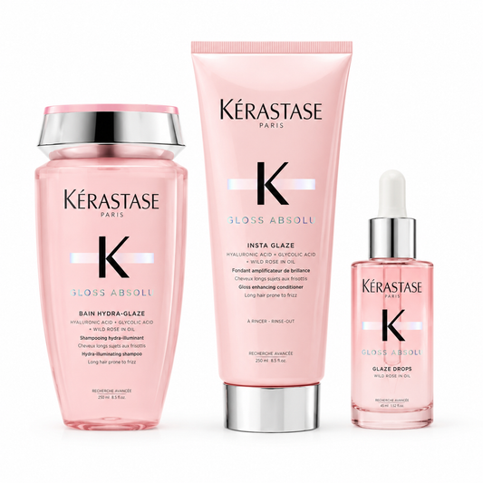 Kérastase 卡詩 Gloss Absolu 釉光玫瑰三件套（洗髮水250ml＋護髮素250ml＋護髮精油45ml）