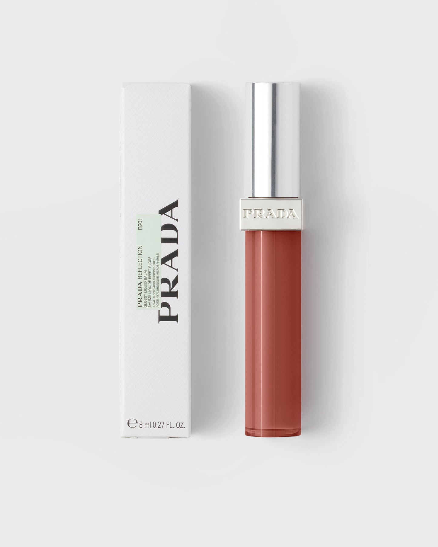 PRADA Reflection Glossy Liquid Balm B201 Chocobot 琥珀朱古力棕唇釉 8ml